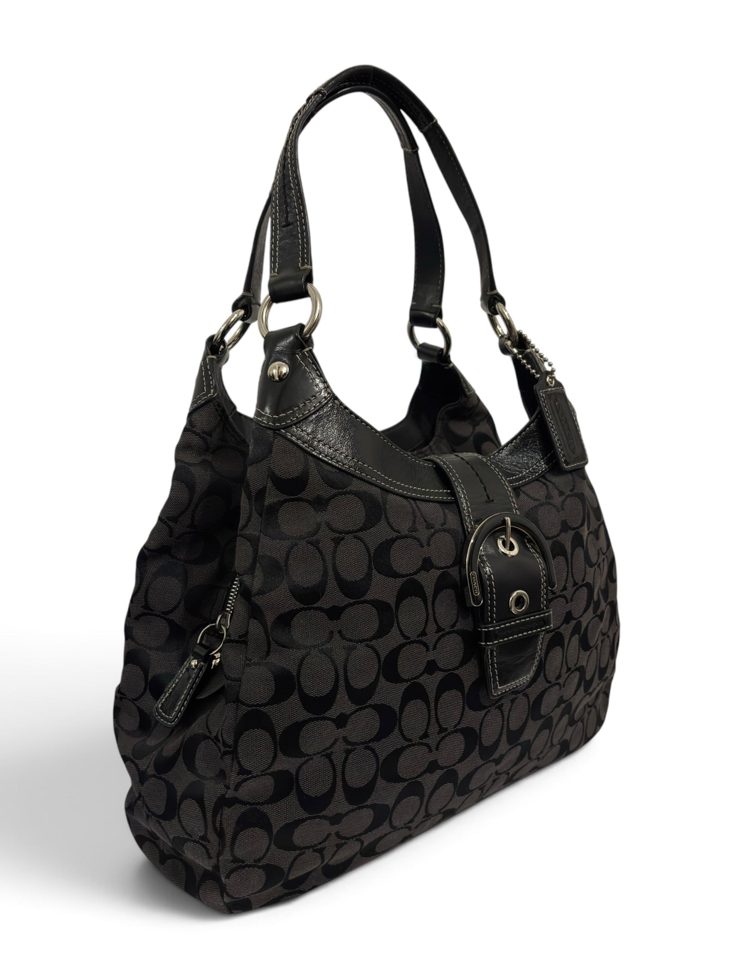 Vintage Coach Soho Lynn Signature Hobo Bag Black
Y2K Shoulder Bag F17403