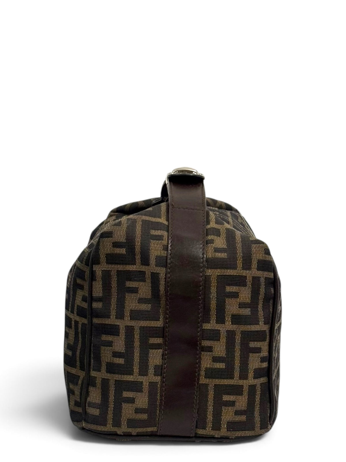 Pre-Owned Fendi Zucca FF Top Handle Bag Signature Vanity
