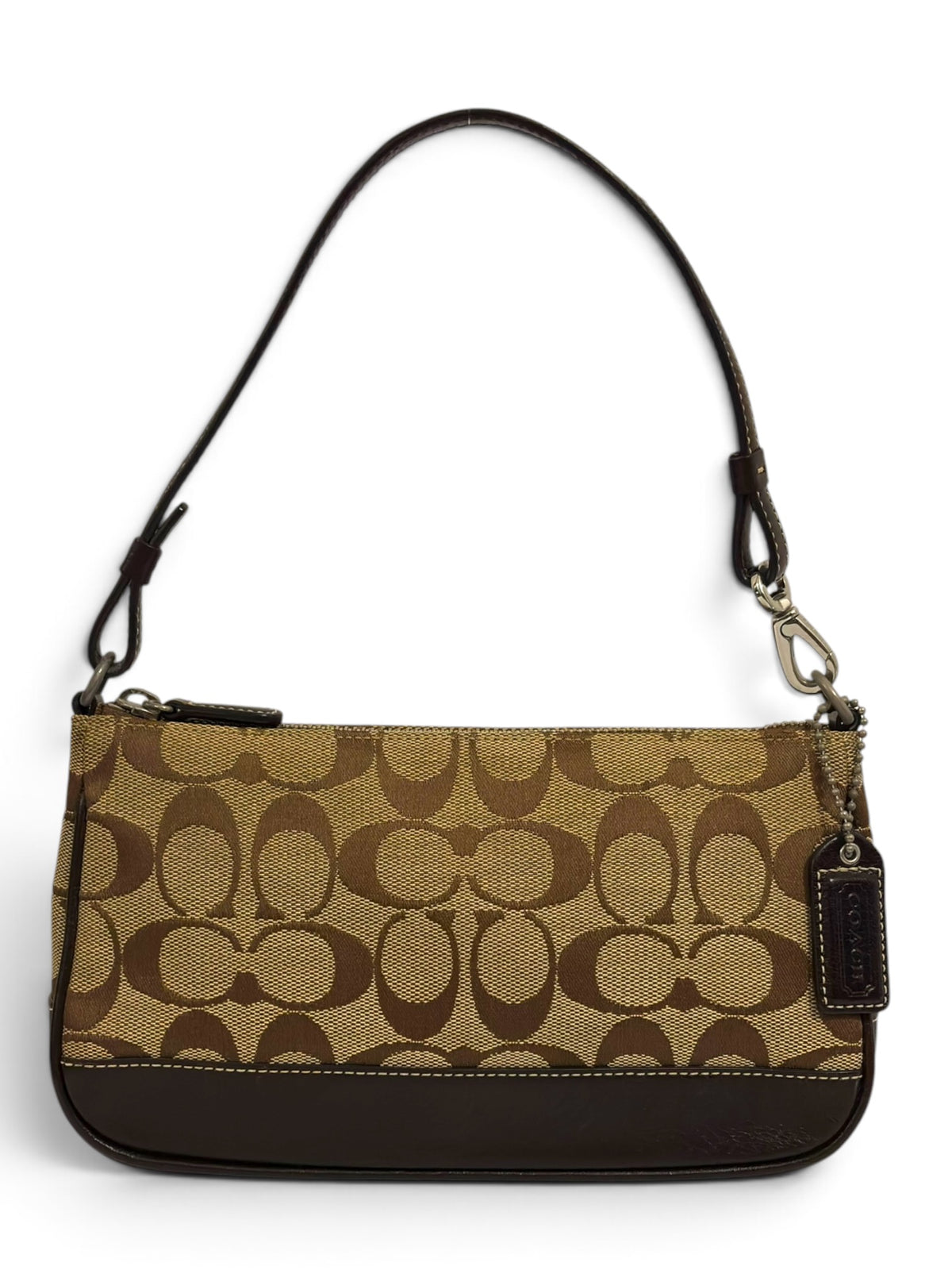 Vintage Coach Bag Mini Demi Signature Shoulder Pouch 6094 In Brown