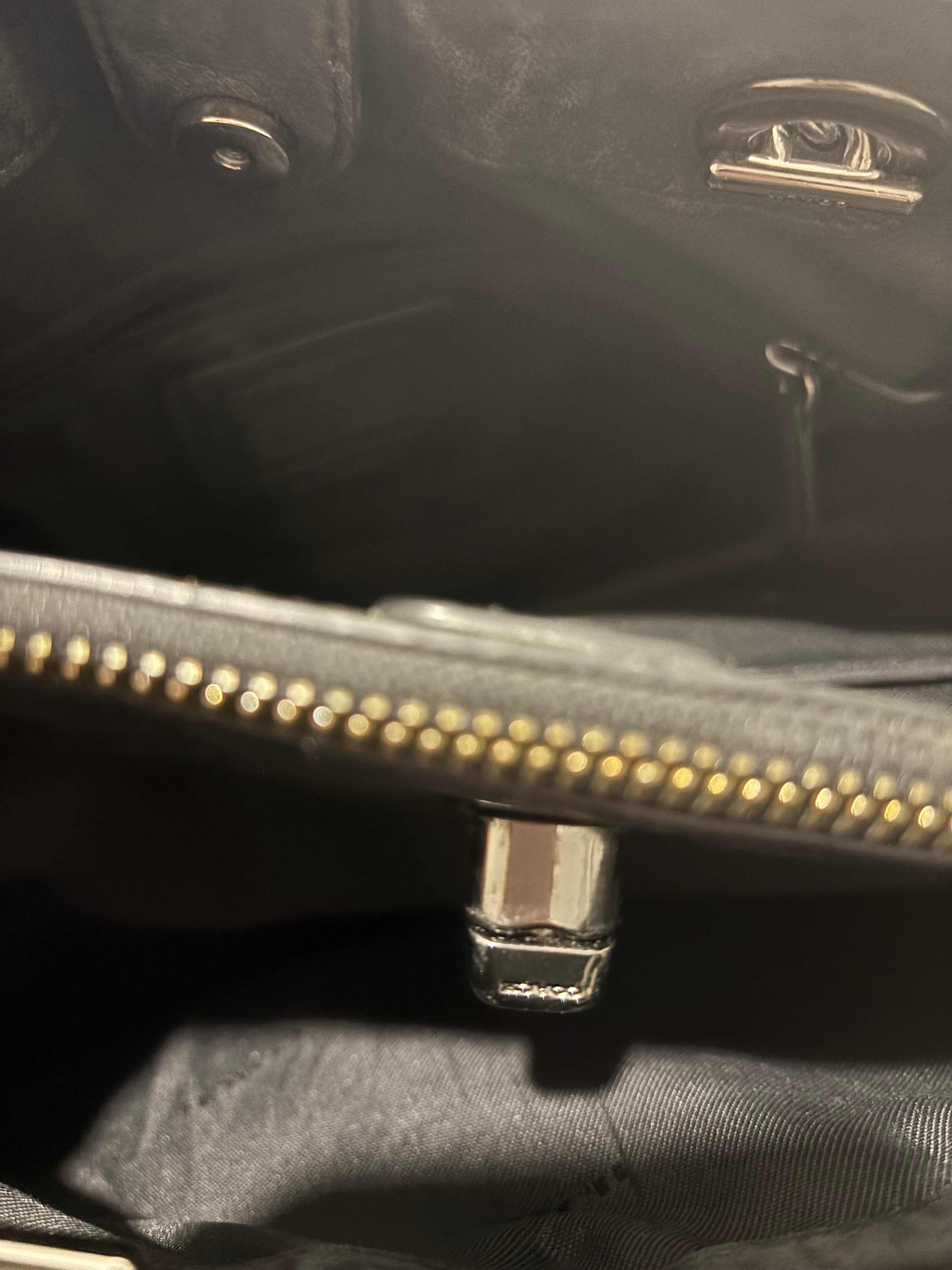 Coach Black Quilted Edie Turnlock Carryall VintageShoulder Bag