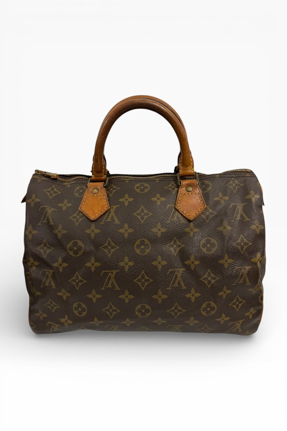 Louis Vuitton Brown Speedy 30 Monogram Canvas & Leather Handbag
