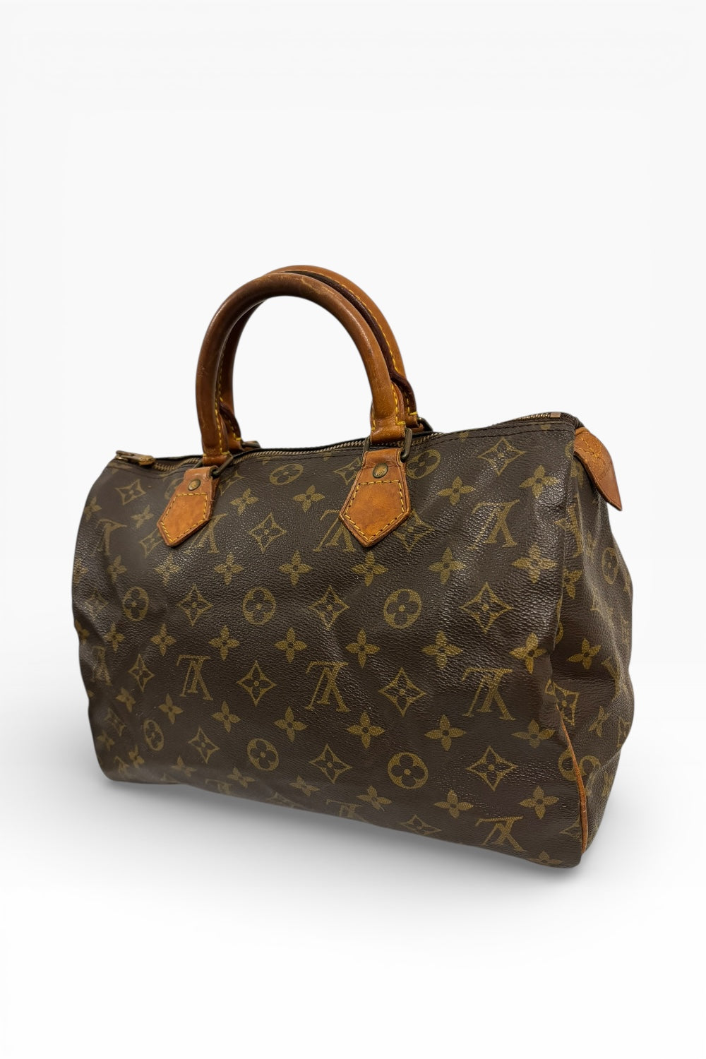 Louis Vuitton Brown Speedy 30 Monogram Canvas & Leather Handbag