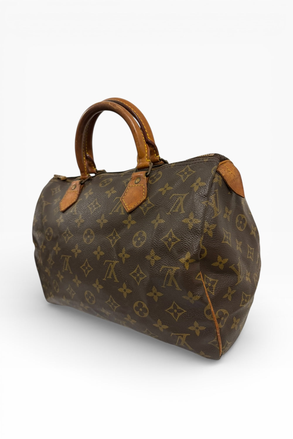Louis Vuitton Brown Speedy 30 Monogram Canvas & Leather Handbag