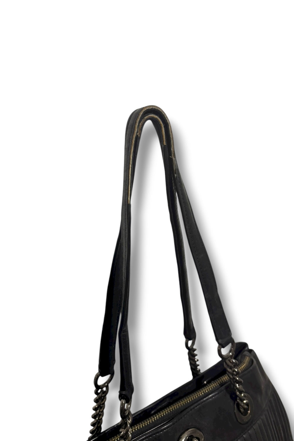Coach Black Quilted Edie Turnlock Carryall VintageShoulder Bag