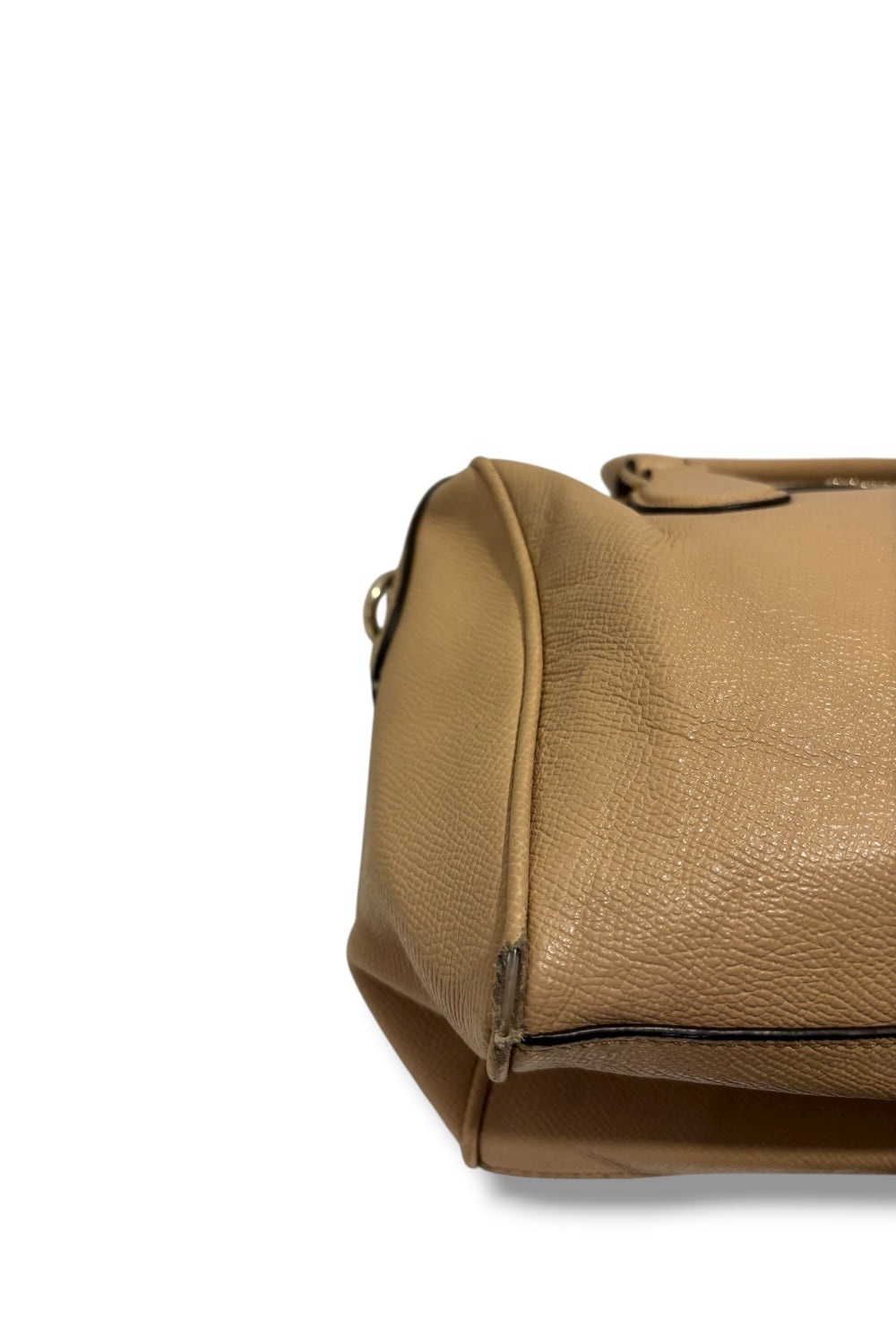 Coach Leather Brown / Beige Pebbled Leather Mini Bennett Satchel Shoulder Bag