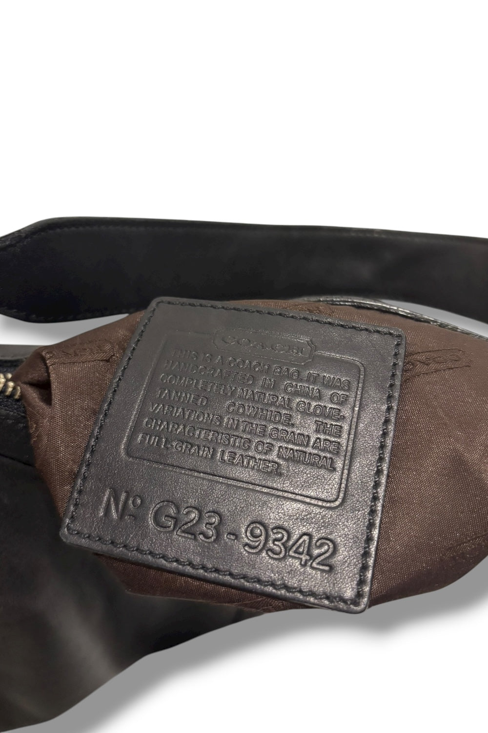 Coach Black Legacy West Zoe Crescent Vintage Hobo Leather Shoulder Bag