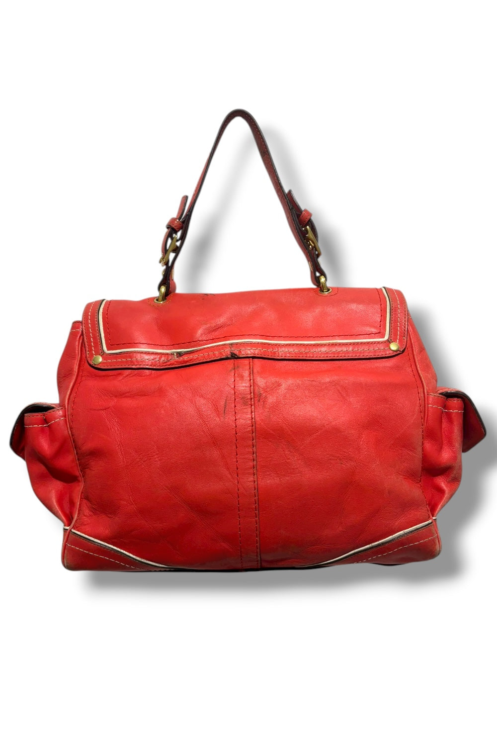 Coach Limited Edition RARE Vintage Daphne Watermelon Leather Pink Shoulder Bag