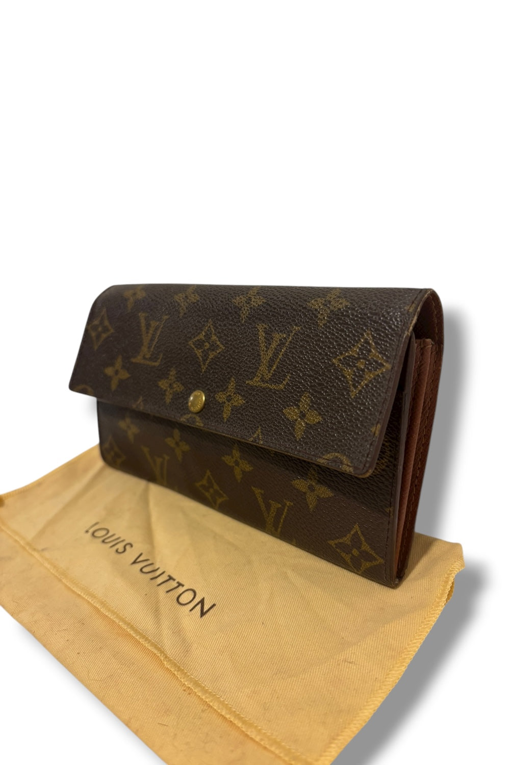 Louis Vuitton Sarah Purse / Wallet Signature Monogram Bifold Designer Clutch Vintage