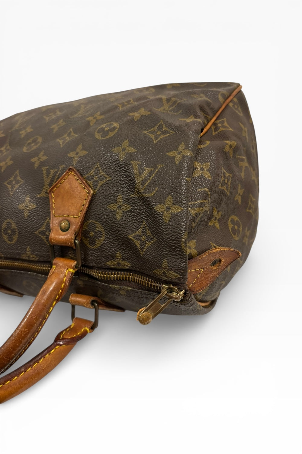 Louis Vuitton Brown Speedy 30 Monogram Canvas & Leather Handbag