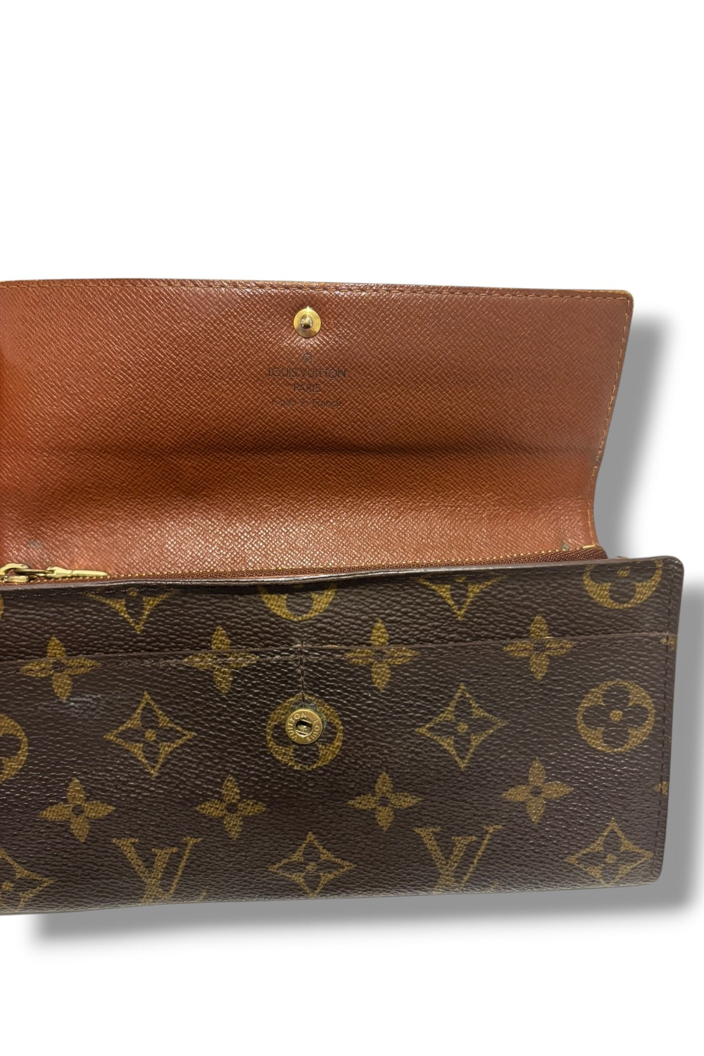 Louis Vuitton Sarah Purse / Wallet Signature Monogram Bifold Designer Clutch Vintage