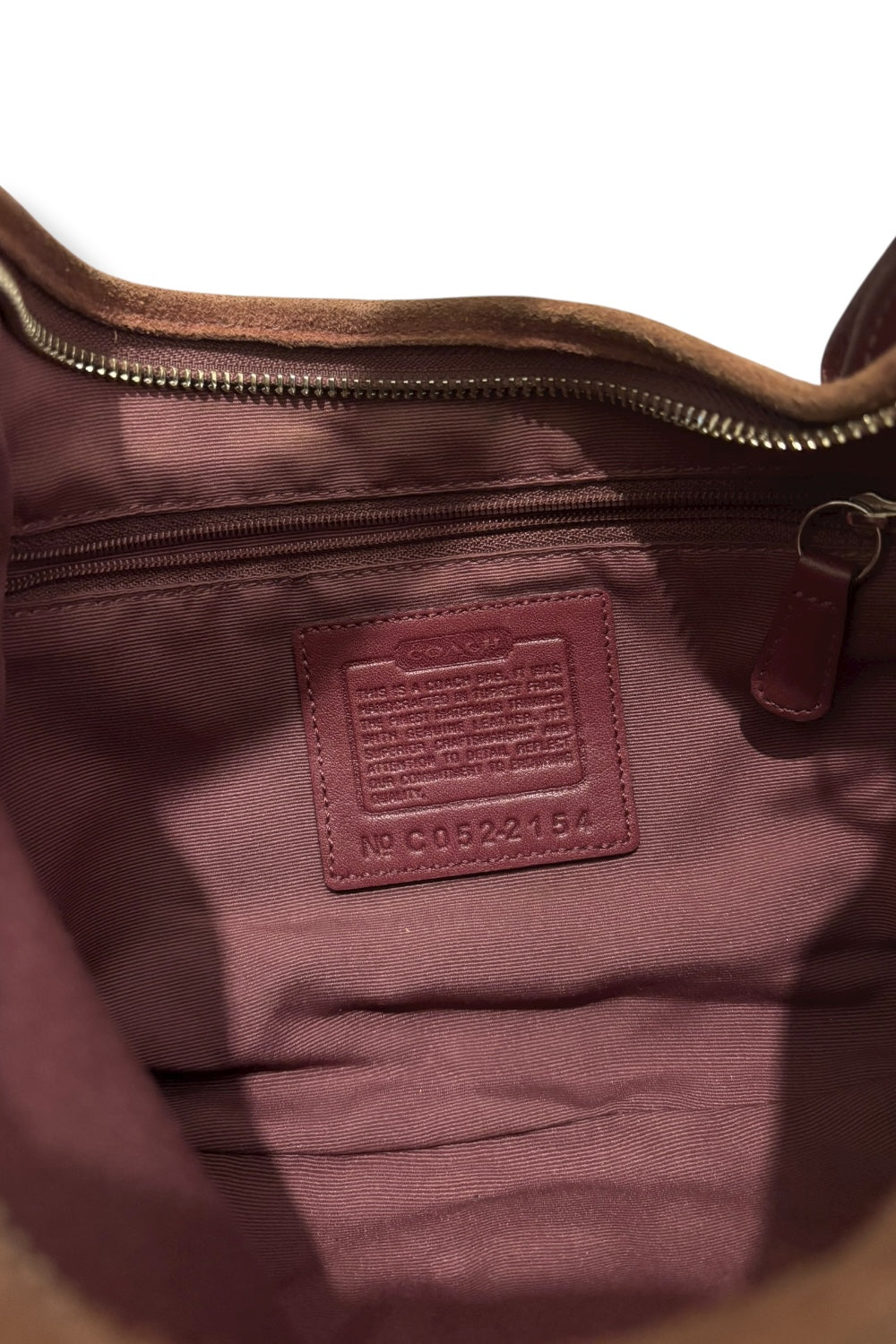 Coach Rare Burgundy / Pink & Brown Canvas & Leather Soho Hobo Shoulder Bag