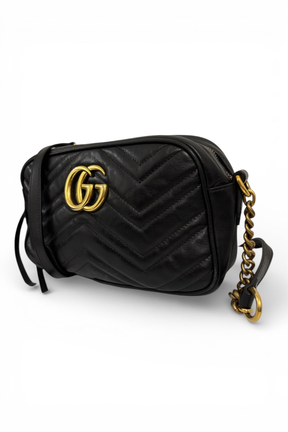Gucci GG Marmont Small Matelasse Leather Crossbody Camera Shoulder Bag