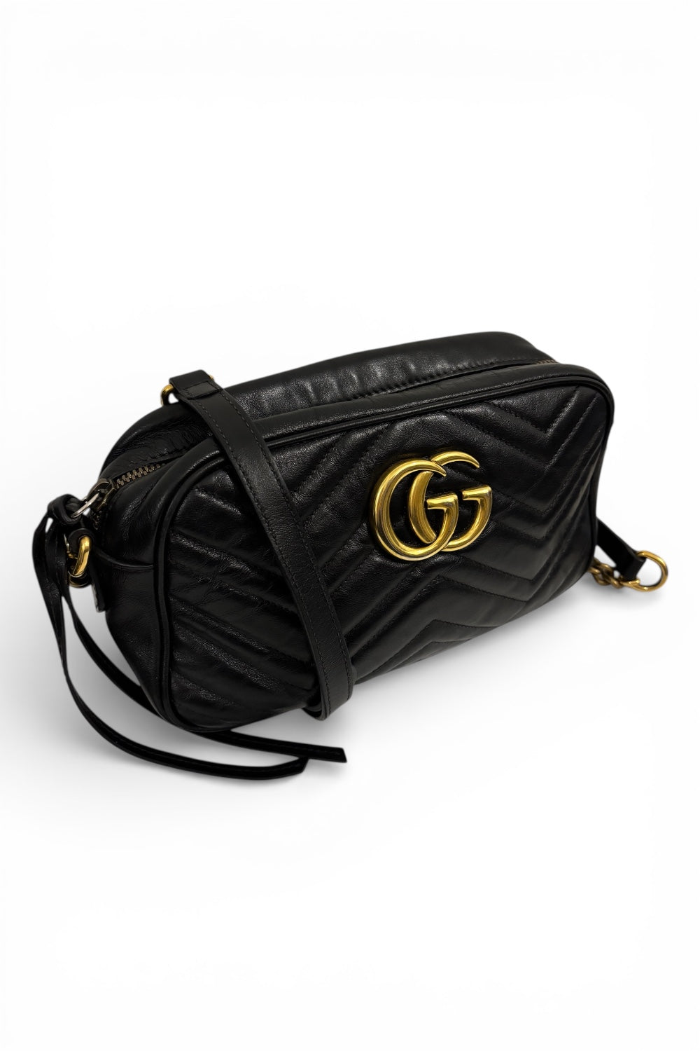 Gucci GG Marmont Small Matelasse Leather Crossbody Camera Shoulder Bag