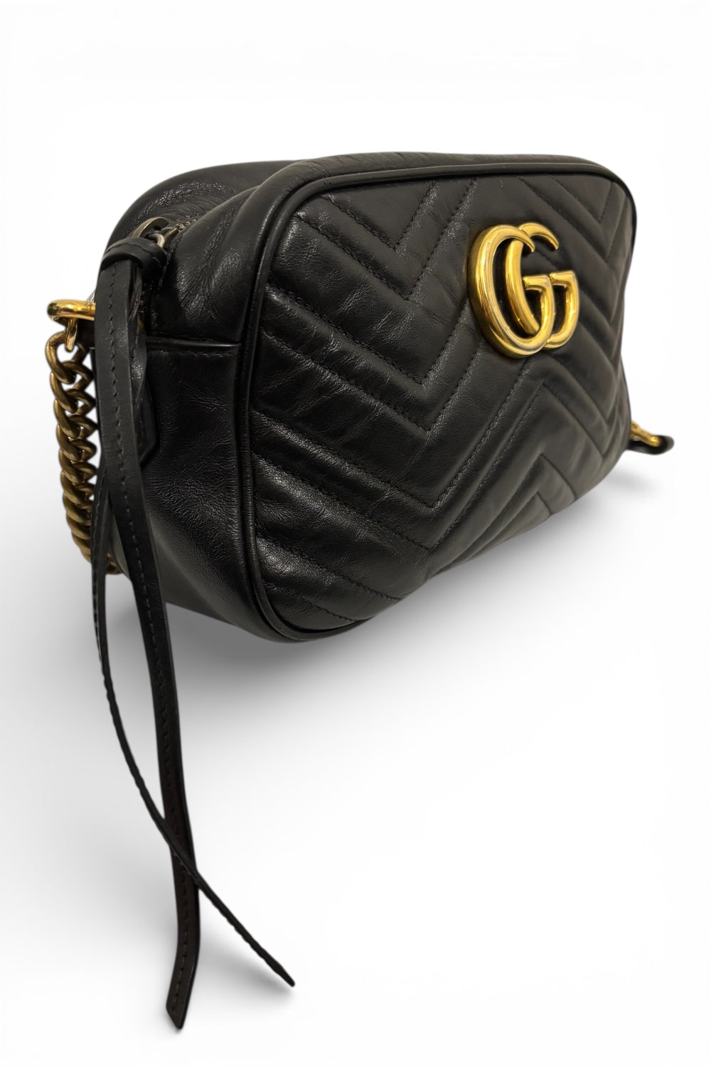 Gucci GG Marmont Small Matelasse Leather Crossbody Camera Shoulder Bag
