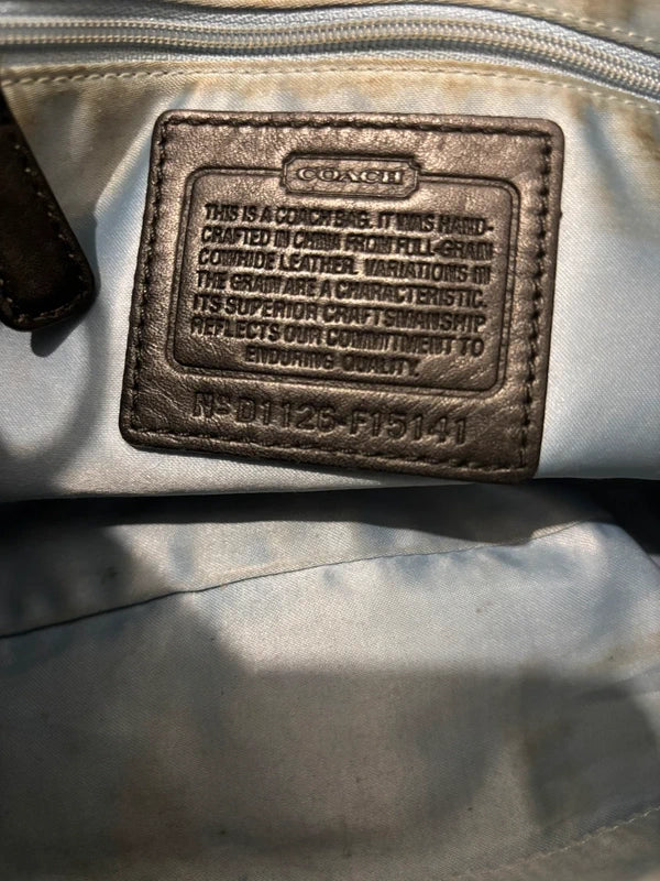 Coach Black Hobo Soho Patent Leather Y2K Vintage Signature Shoulder Bag