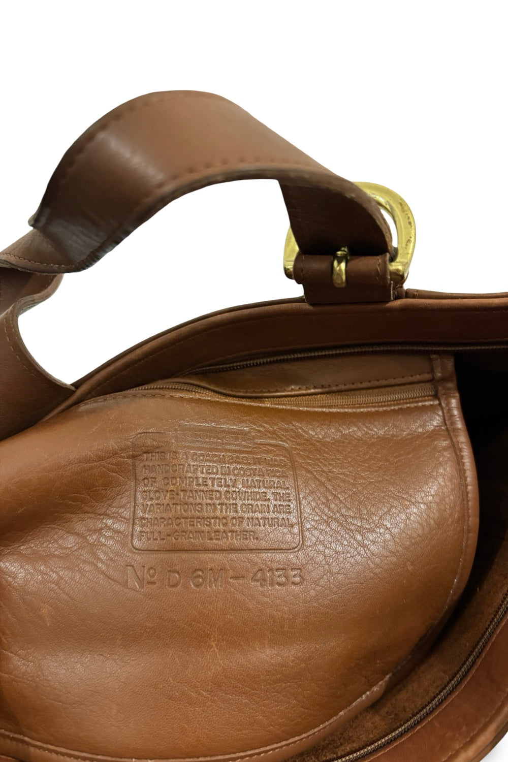 Coach Rare Brown Tan Soft Leather Vintage Waverly 1997 Tote Shoulder Bag