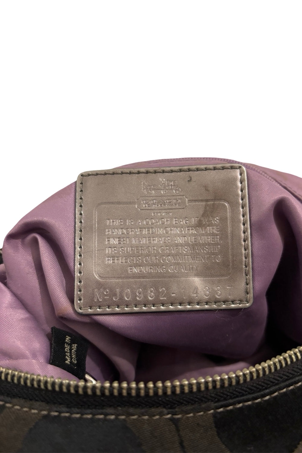 Coach Black Signature Madison OP Art Sateen & Leather Hailey Hobo Shoulder Bag