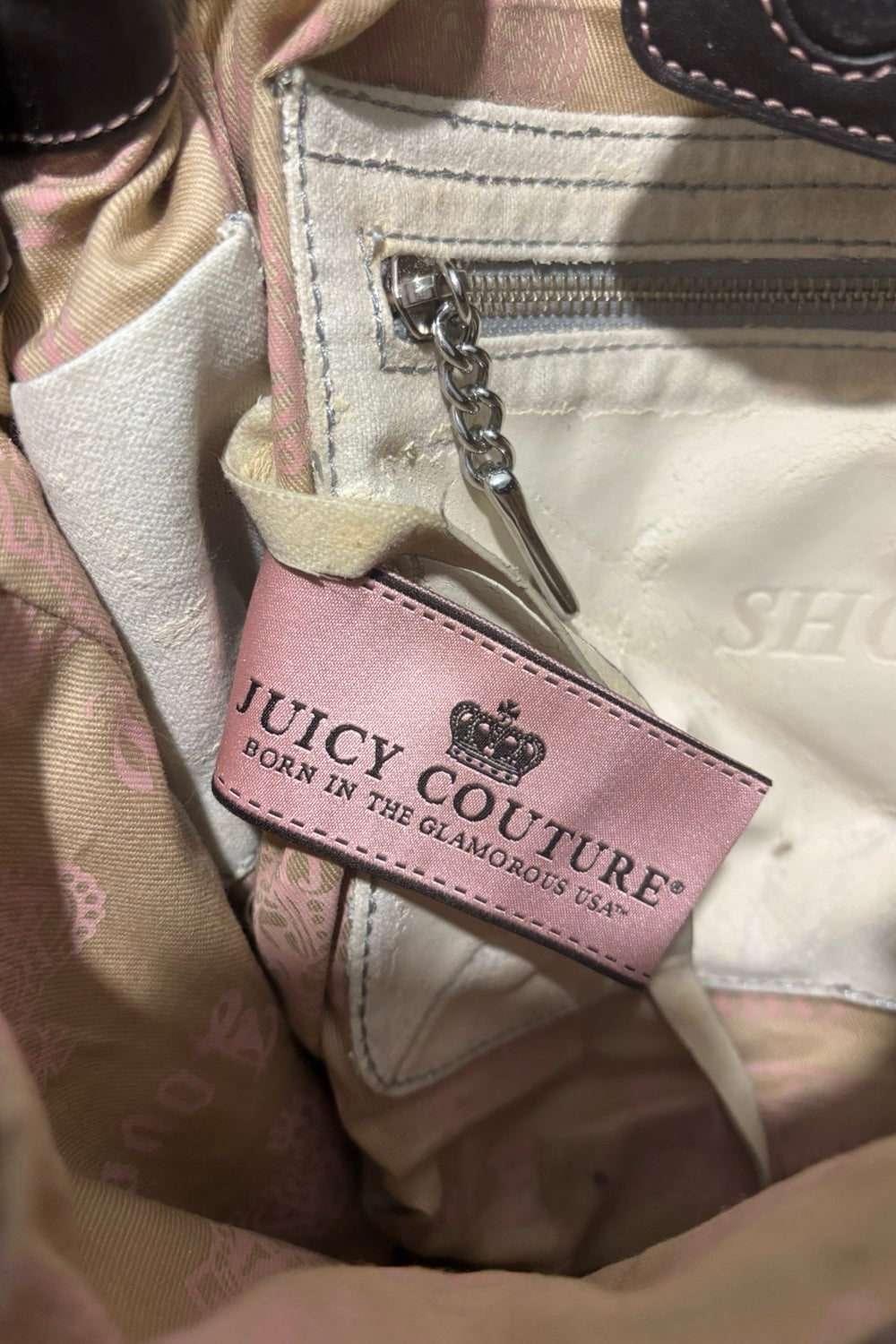 Juicy Couture Pink Fairytale Once Upon A Time Vintage Daydreamer Shoulder Bag