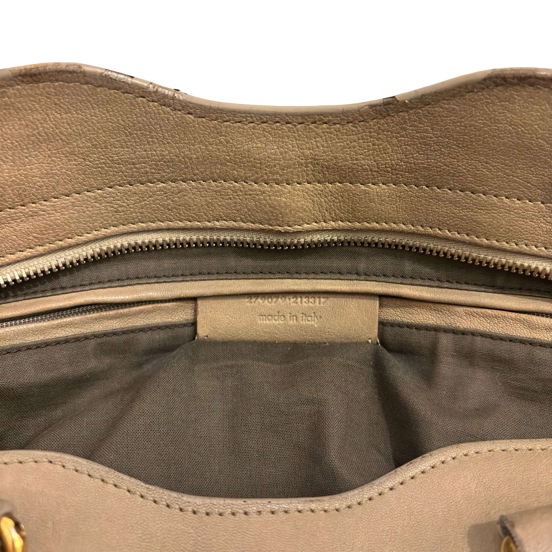 Yves Saint Laurent Beige Large Cabas Chyc Tote Vintage Shoulder Bag