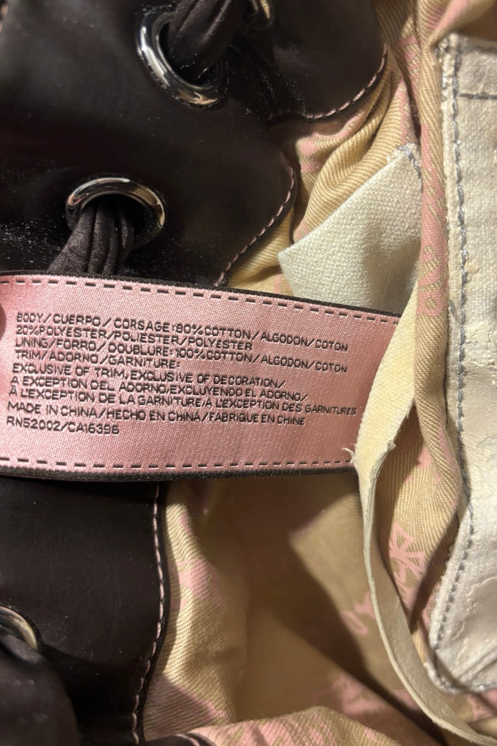 Juicy Couture Pink Fairytale Once Upon A Time Vintage Daydreamer Shoulder Bag