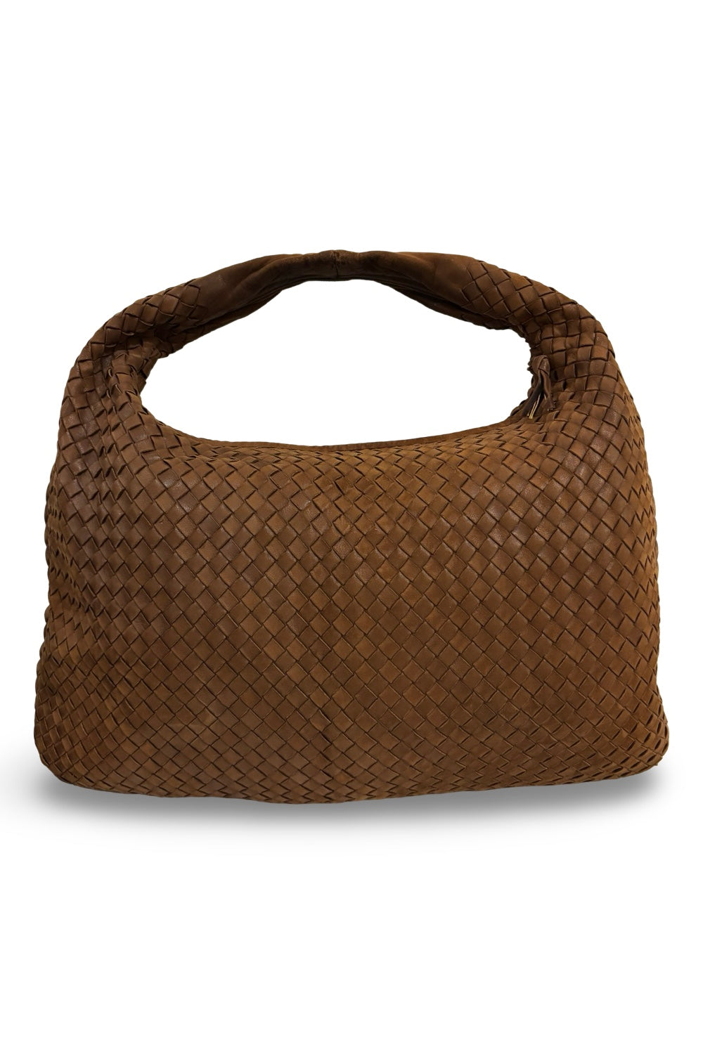 Bottega Veneta Brown Large Intrecciato Signature  Weave Nappa Hobo Leather Shoulder Bag