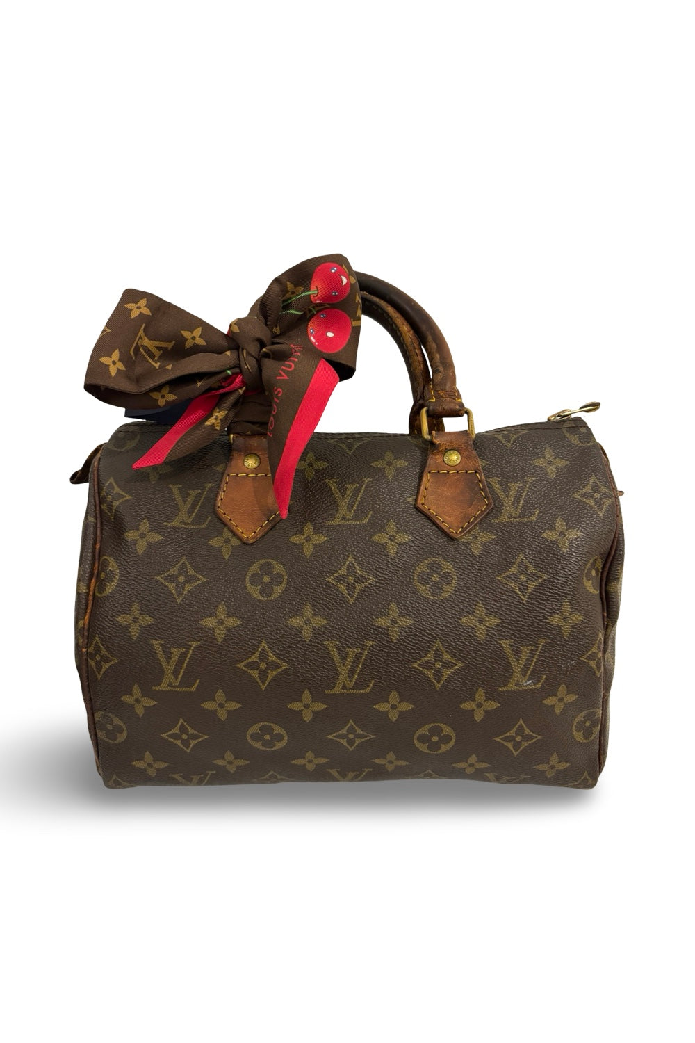 Louis Vuitton Brown Monogram Vintage Speedy 25 Leather Canvas