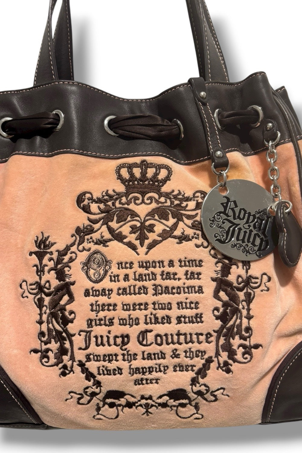 Juicy Couture Pink Fairytale Once Upon A Time Vintage Daydreamer Shoulder Bag