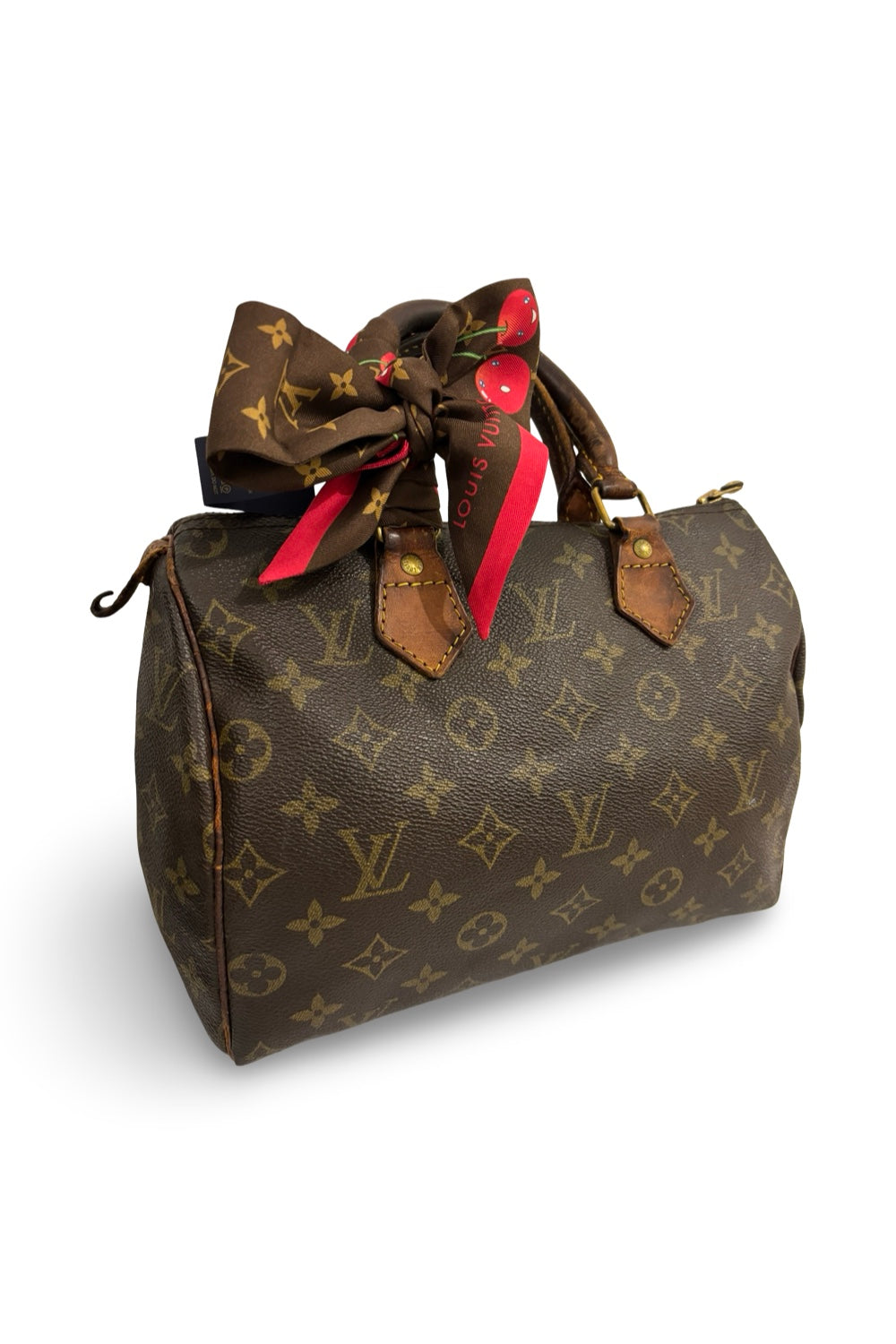 Louis Vuitton Brown Monogram Vintage Speedy 25 Leather Canvas