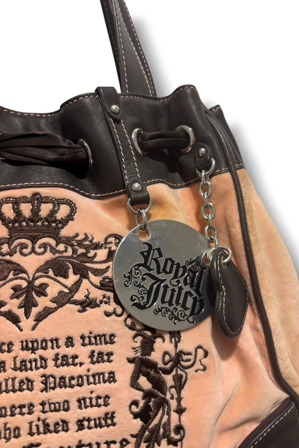 Juicy Couture Pink Fairytale Once Upon A Time Vintage Daydreamer Shoulder Bag