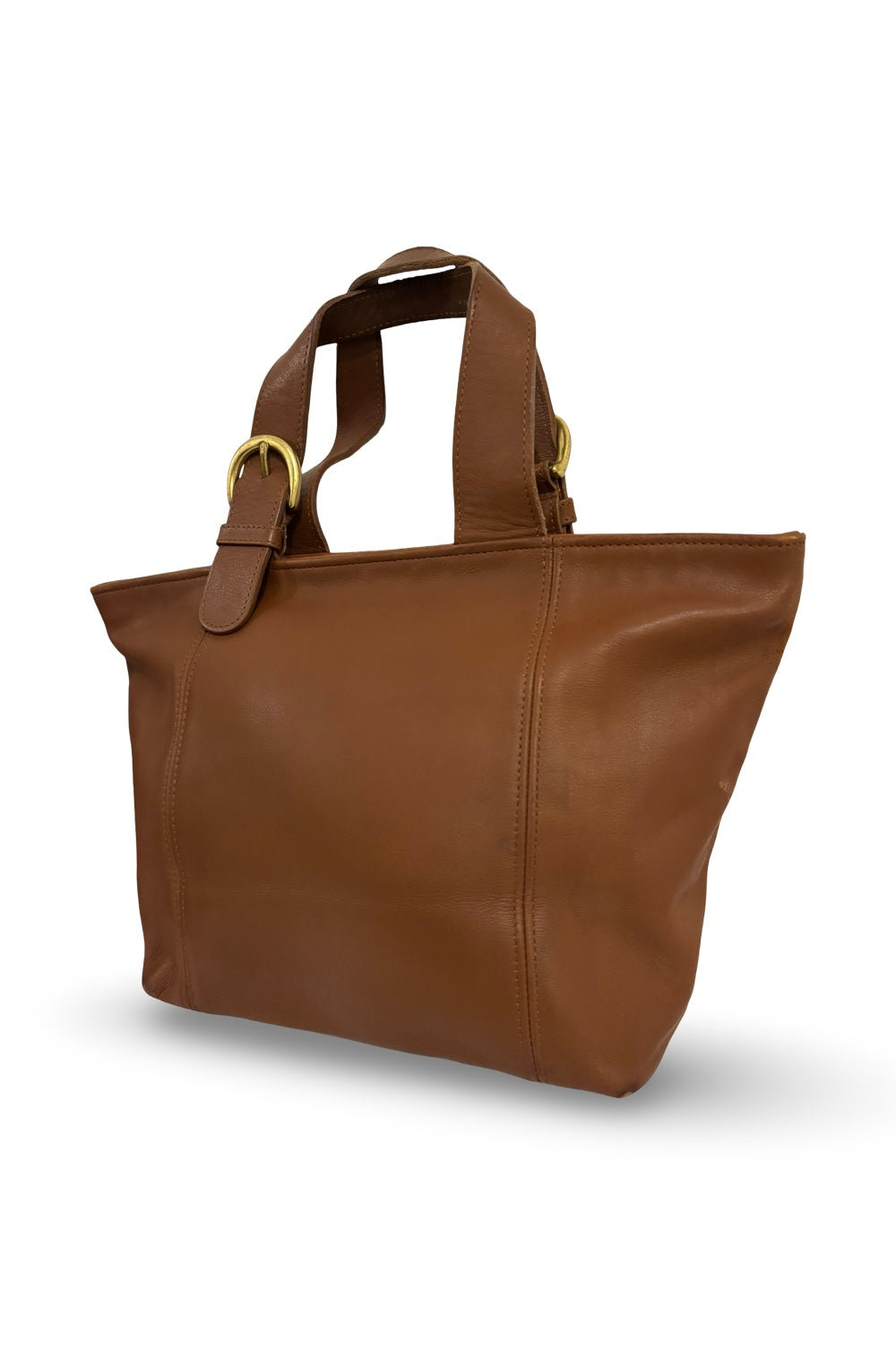 Coach Rare Brown Tan Soft Leather Vintage Waverly 1997 Tote Shoulder Bag
