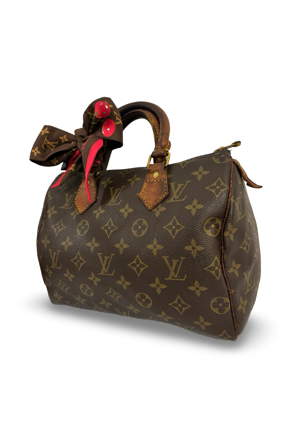 Louis Vuitton Brown Monogram Vintage Speedy 25 Leather Canvas