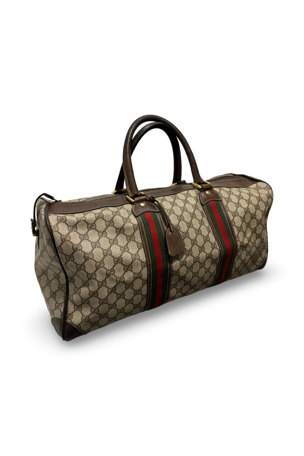 Gucci Sherry Unisex Ophidia Supreme Web Travel Weekender Boston Shoulder Bag
