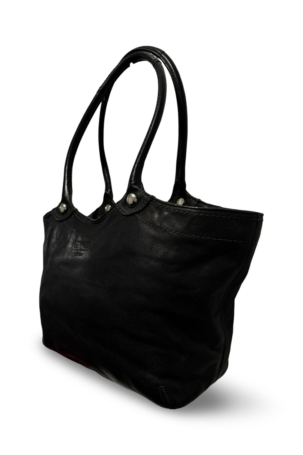 Coach Black Bleeker Leather Legacy Satchel Vintage Shoulder Tote Shoulder Bag