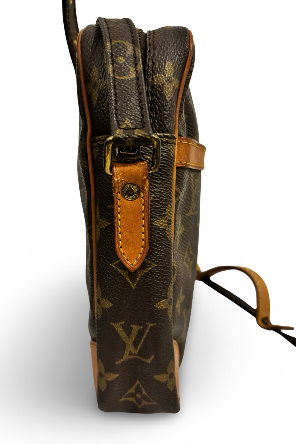 Louis Vuitton Unisex Brown Monogram Danube Canvas & Leather Crossbody / Shoulder Bag