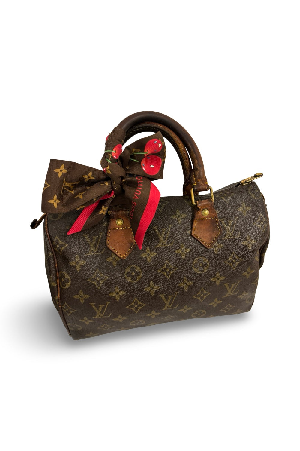 Louis Vuitton Brown Monogram Vintage Speedy 25 Leather Canvas