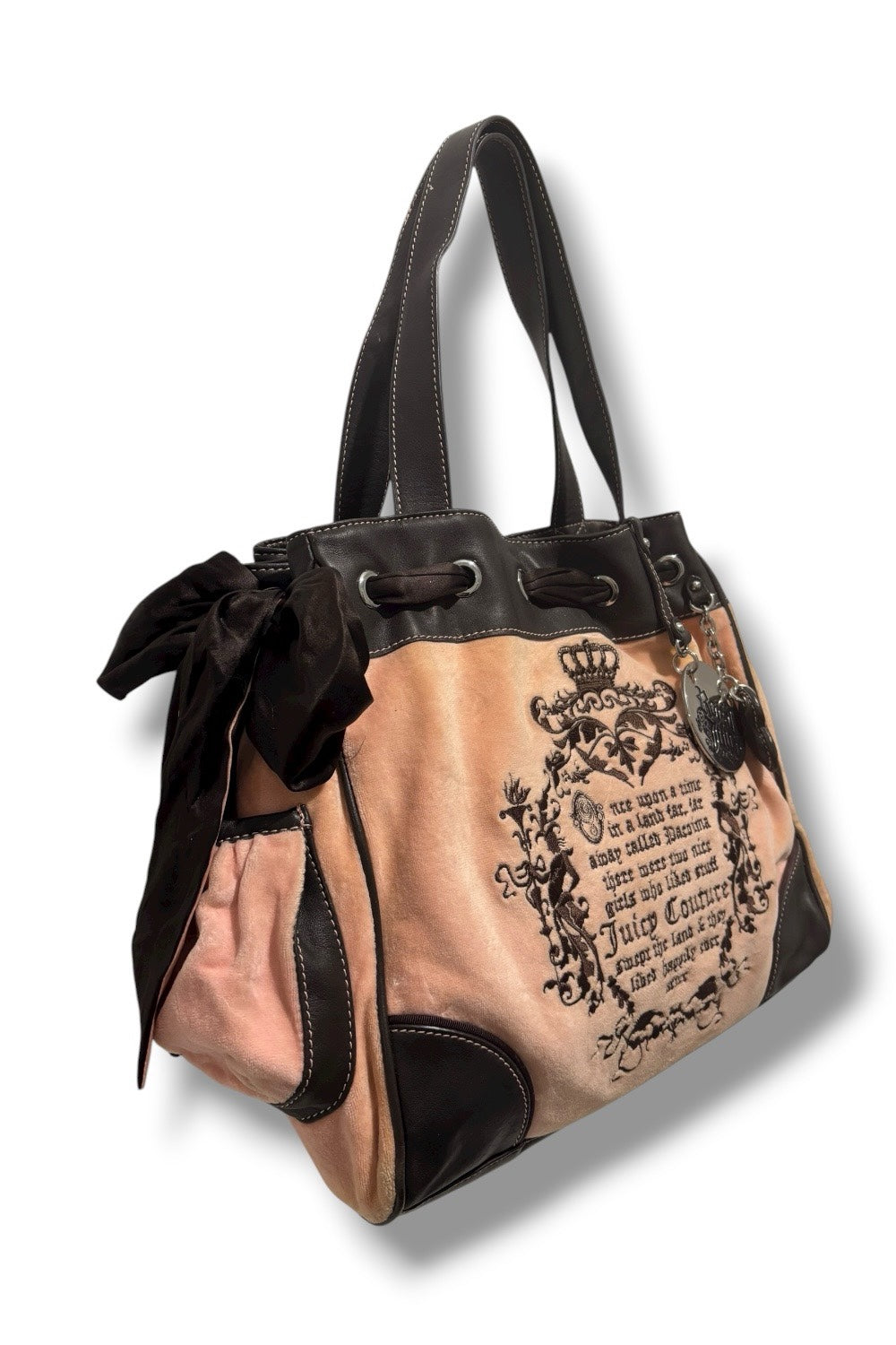 Juicy Couture Pink Fairytale Once Upon A Time Vintage Daydreamer Shoulder Bag