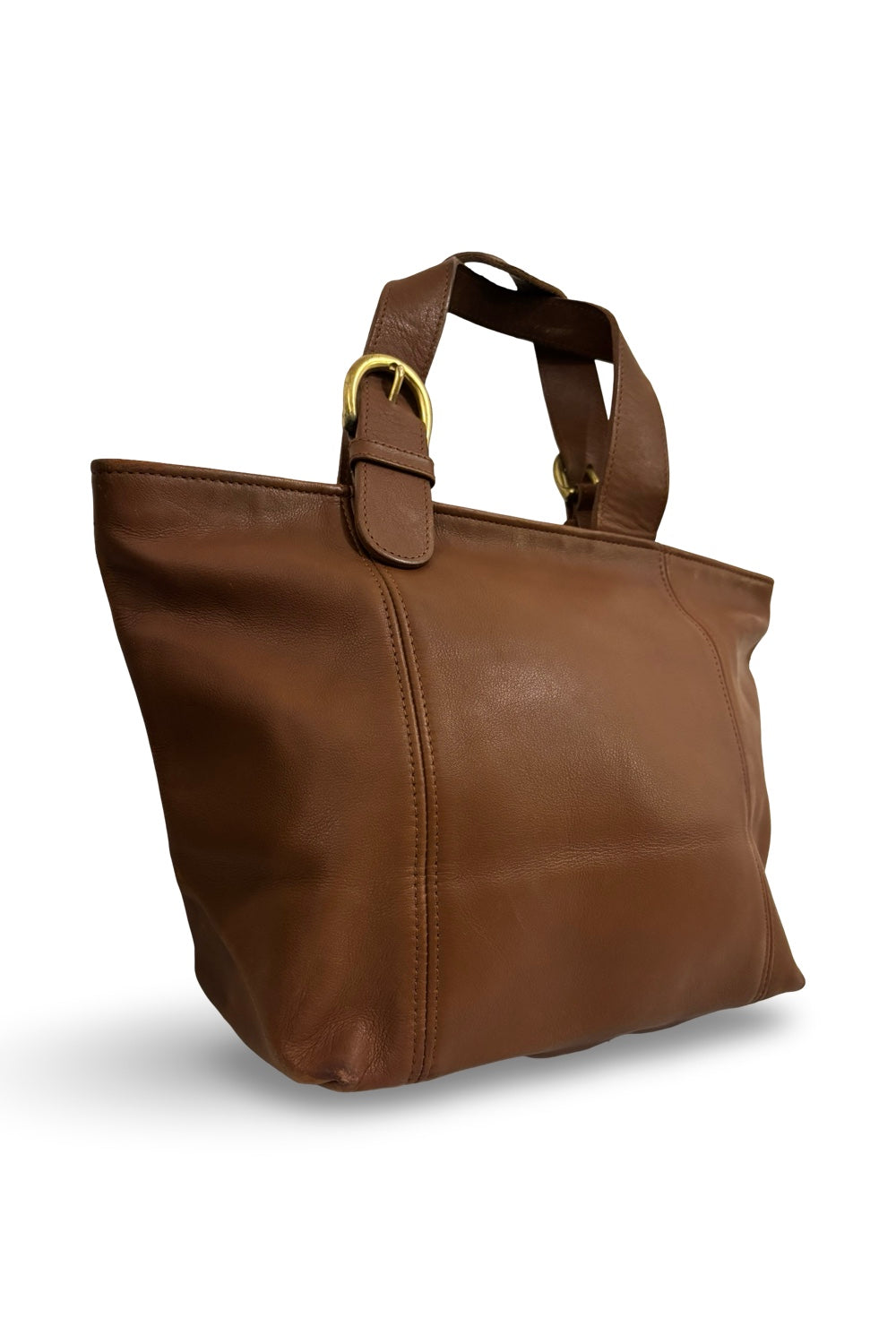 Coach Rare Brown Tan Soft Leather Vintage Waverly 1997 Tote Shoulder Bag
