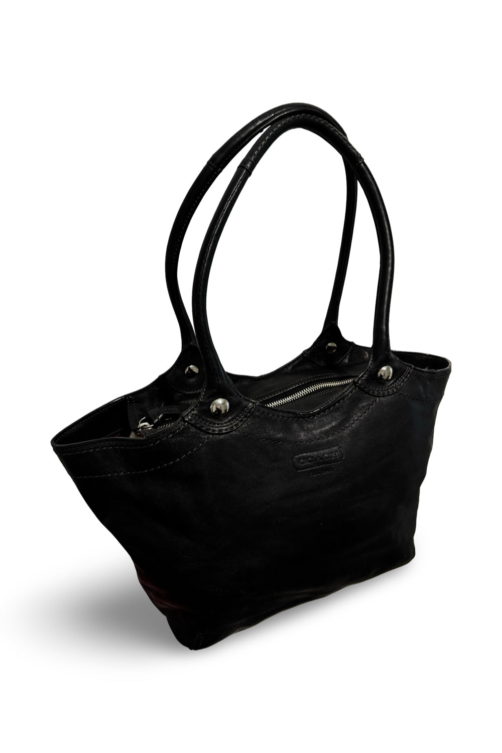 Coach Black Bleeker Leather Legacy Satchel Vintage Shoulder Tote Shoulder Bag