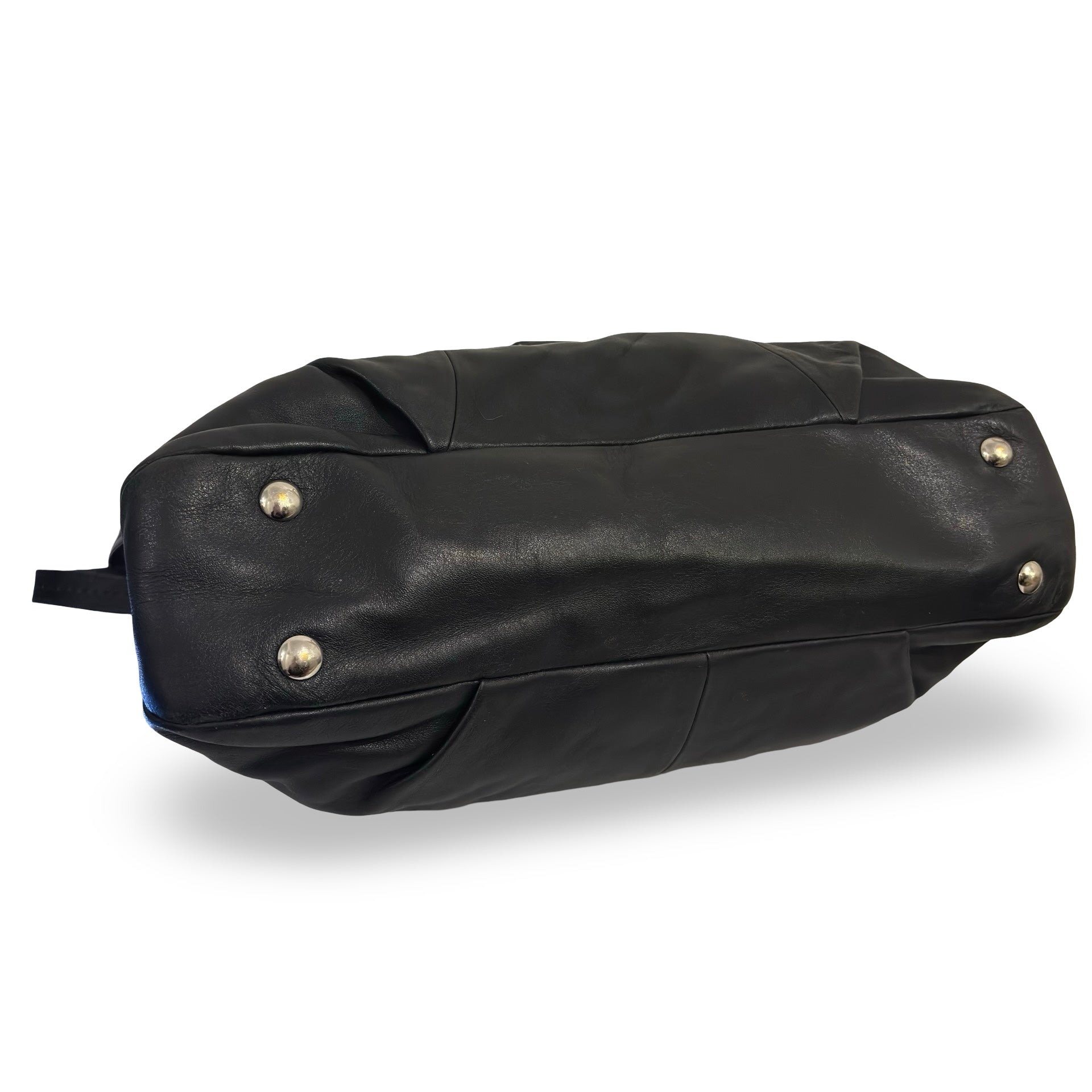 Coach Black Soft Leather Soho Vintage Buckle Shoulder Bag