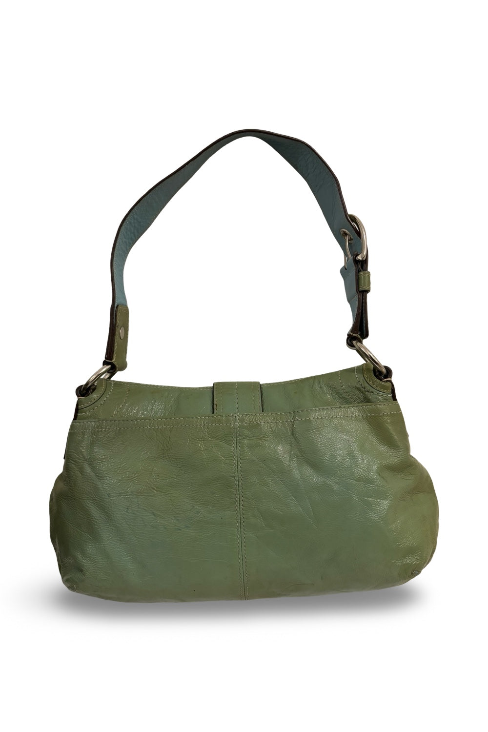 Coach Green Rare Vintage 2000’s Soho Leather PVC Hobo Shoulder Bag A1168-F17061