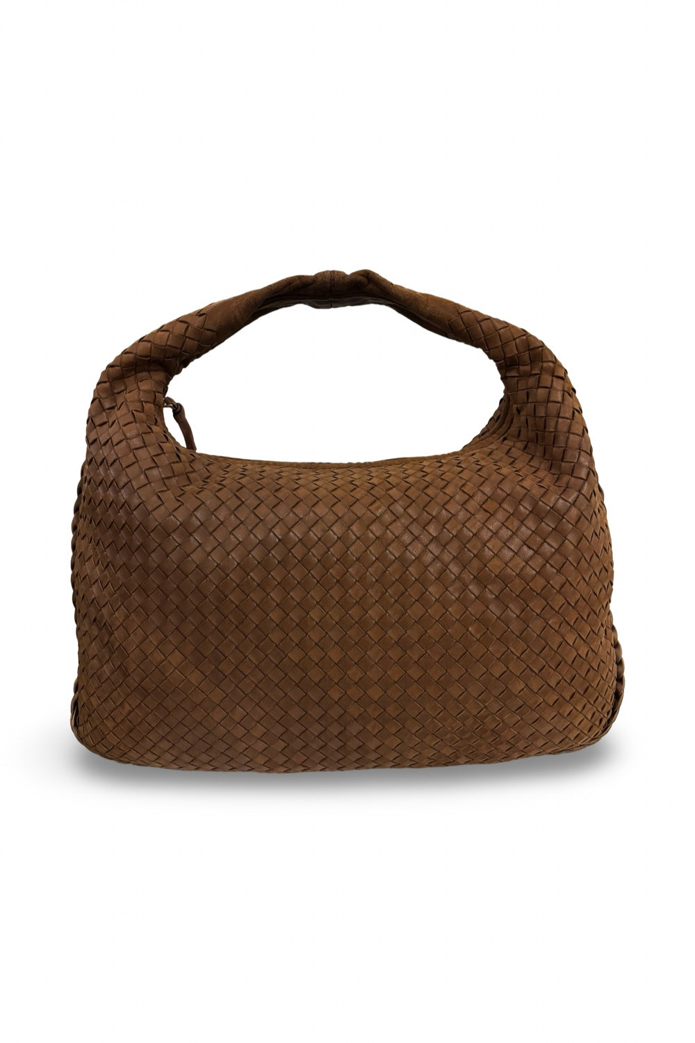 Bottega Veneta Brown Large Intrecciato Signature  Weave Nappa Hobo Leather Shoulder Bag