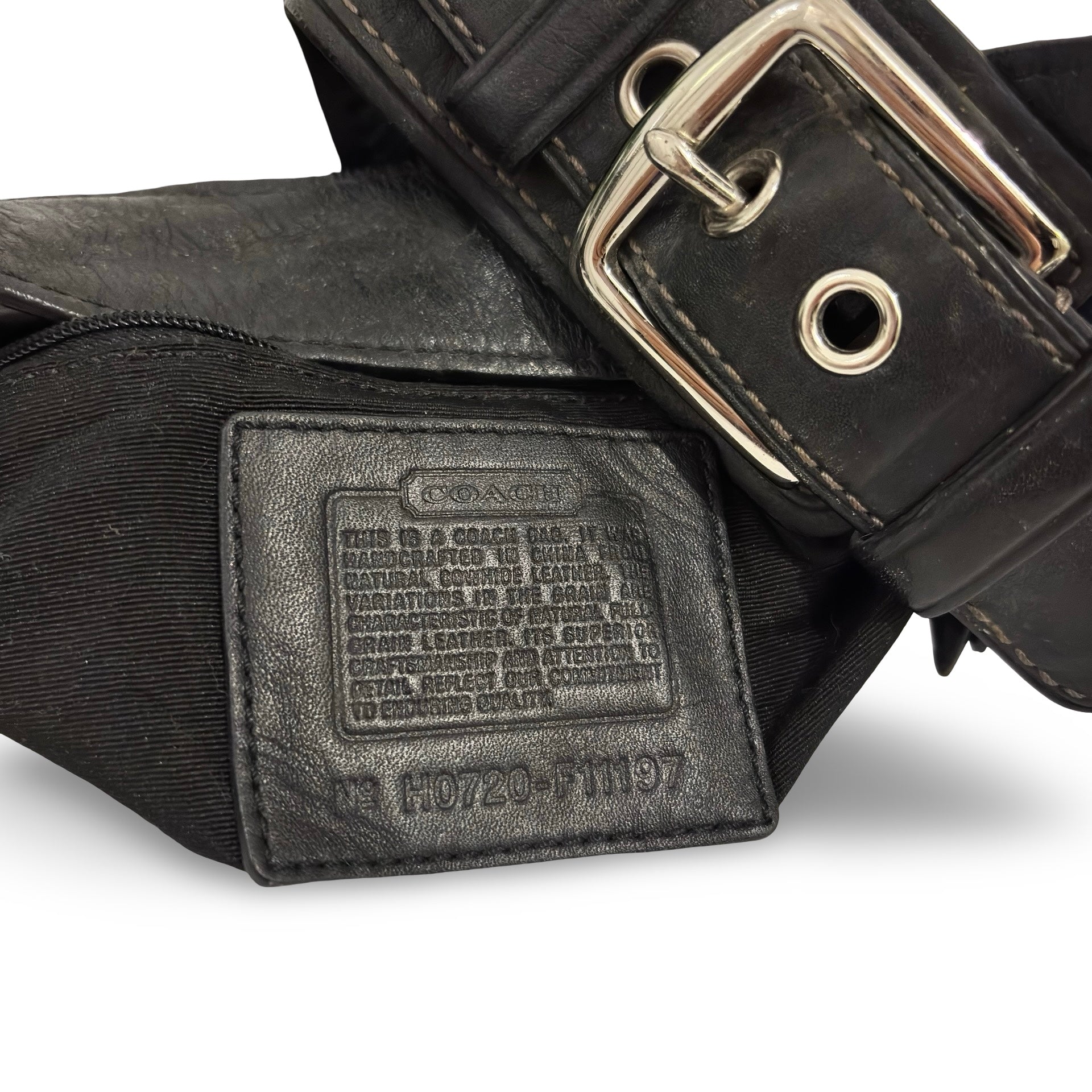 Coach Black Soft Leather Hamilton Soho Hobo Vintage Shoulder Bag