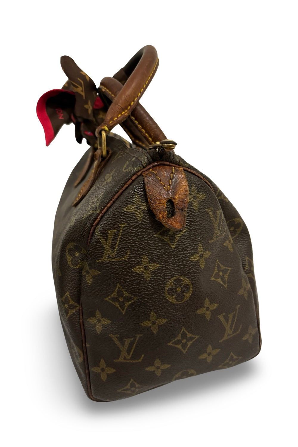 Louis Vuitton Brown Monogram Vintage Speedy 25 Leather Canvas