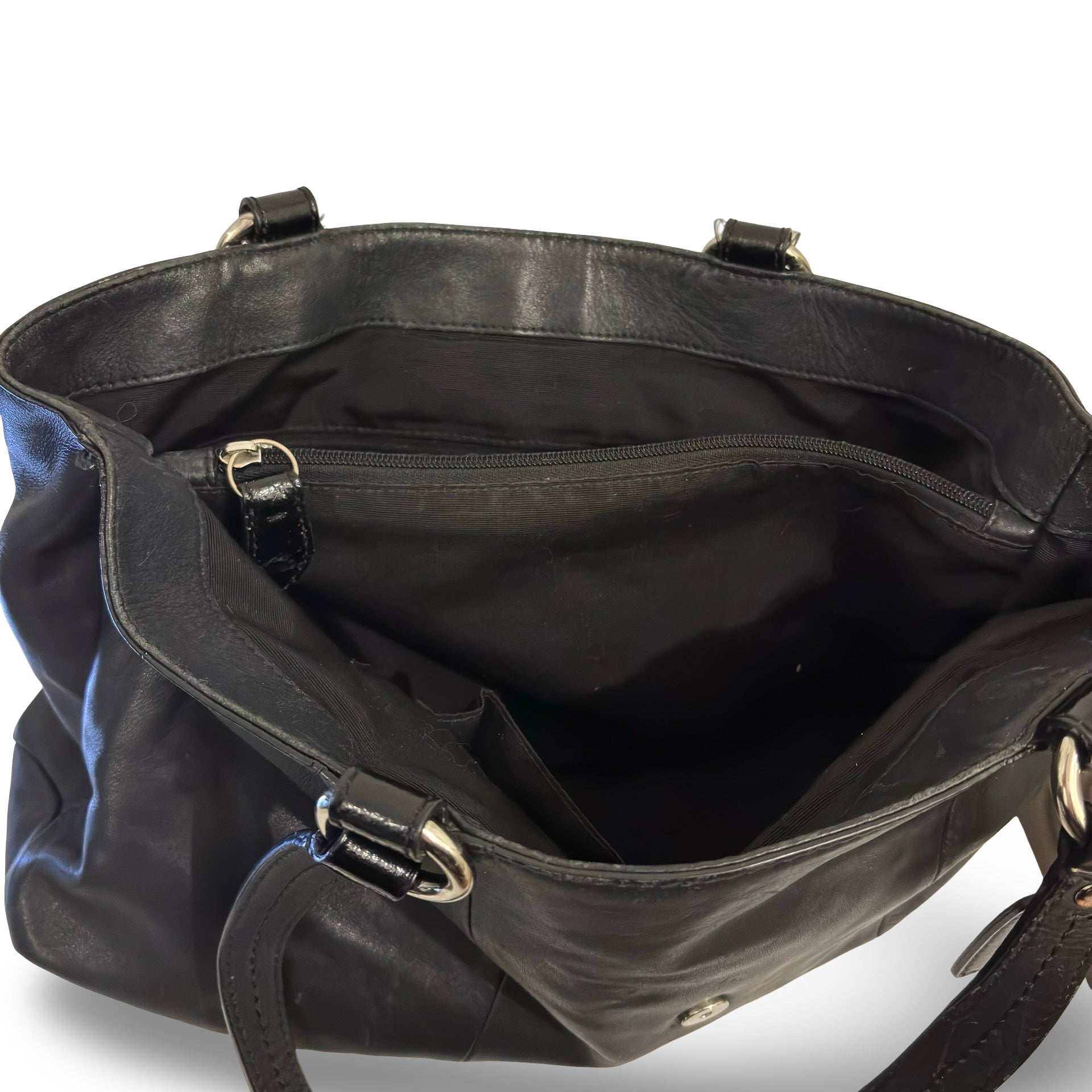 Coach Black Soft Leather Soho Vintage Buckle Shoulder Bag