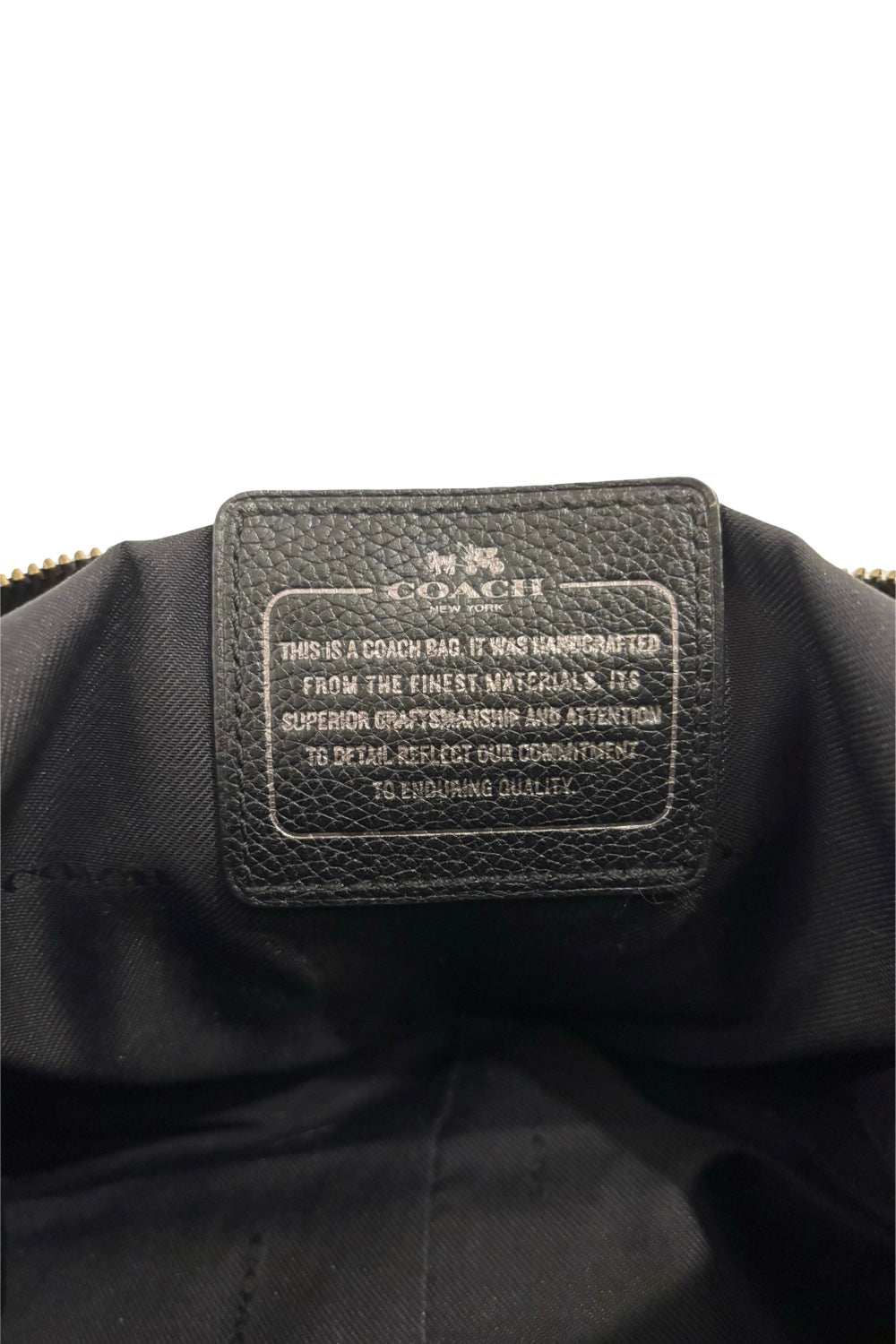 Coach Black Pebbled Leather 2015 Studded Lacquer Rivets Large Shoulder Bag