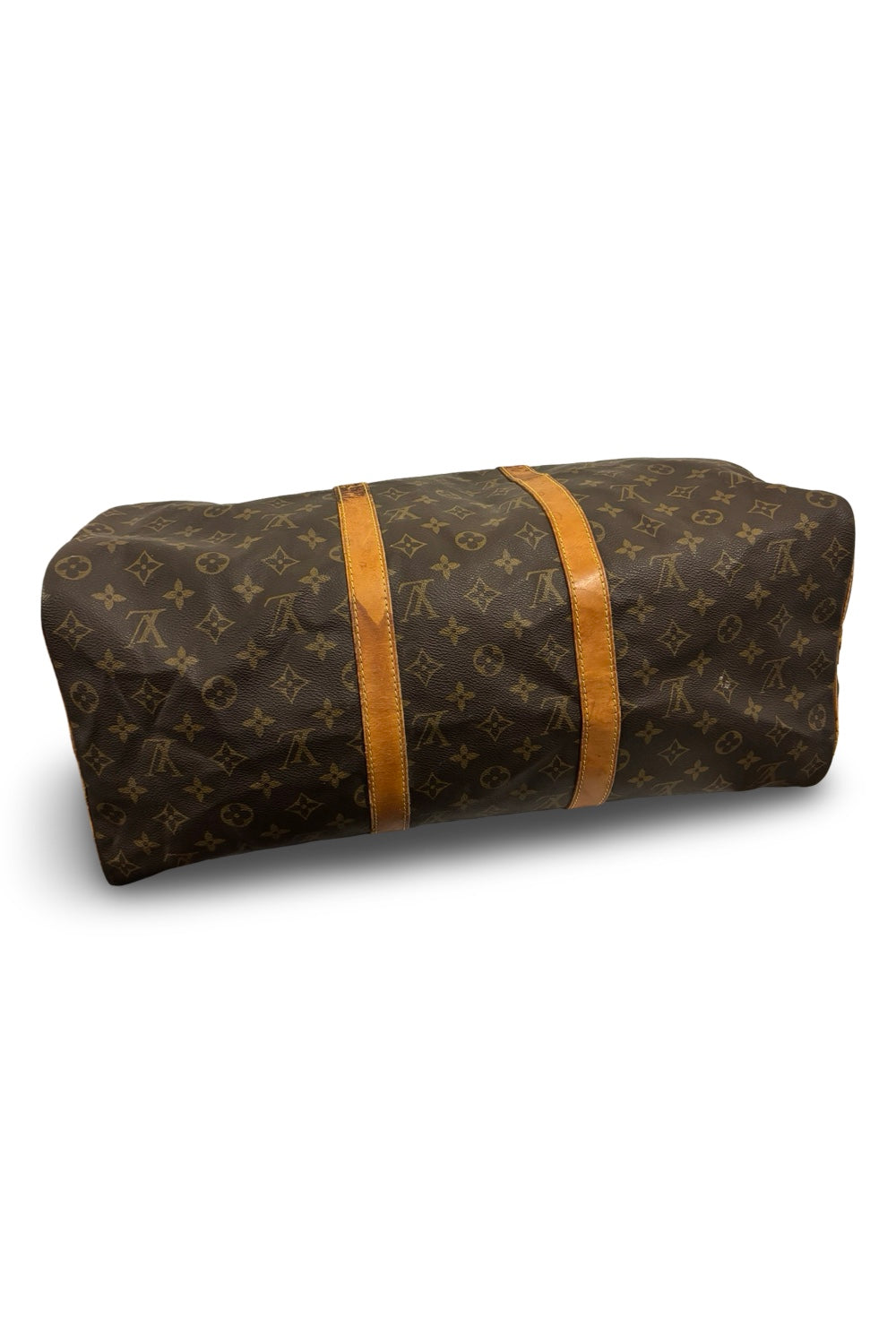 Louis Vuitton Keepall 50 Boston Travel Weekender Brown Monogram LV Leather Bag