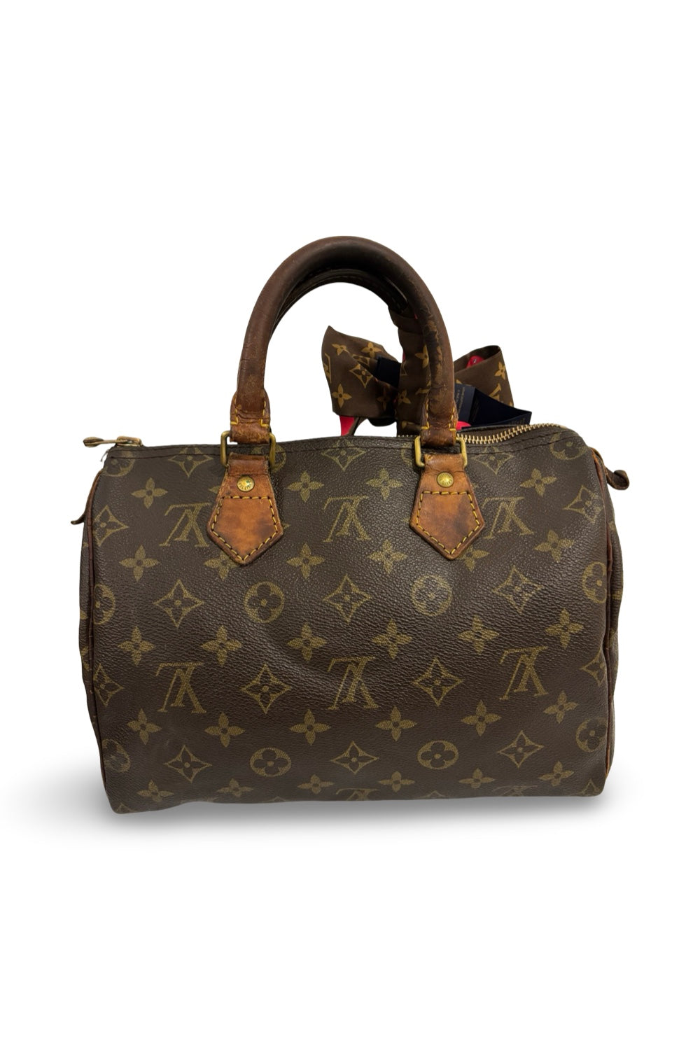Louis Vuitton Brown Monogram Vintage Speedy 25 Leather Canvas