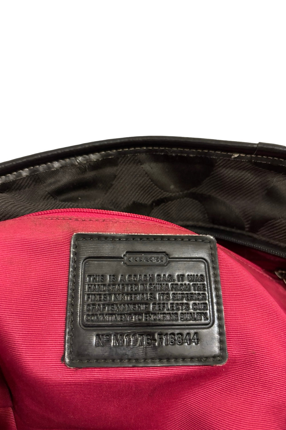 Coach Black Kyra Daisy Signature Canvas & Leather  Vintage Tote Shoulder Bag