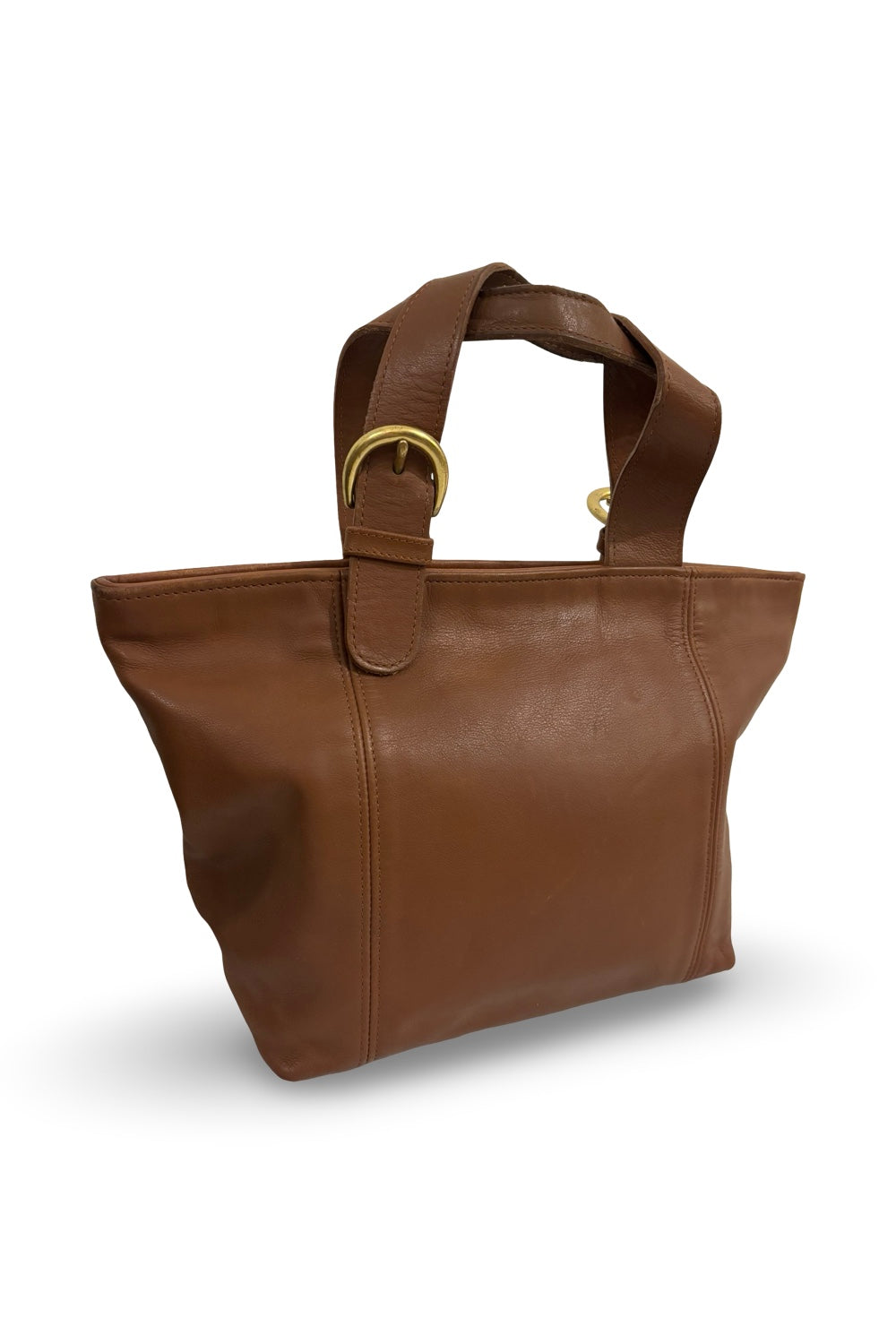 Coach Rare Brown Tan Soft Leather Vintage Waverly 1997 Tote Shoulder Bag