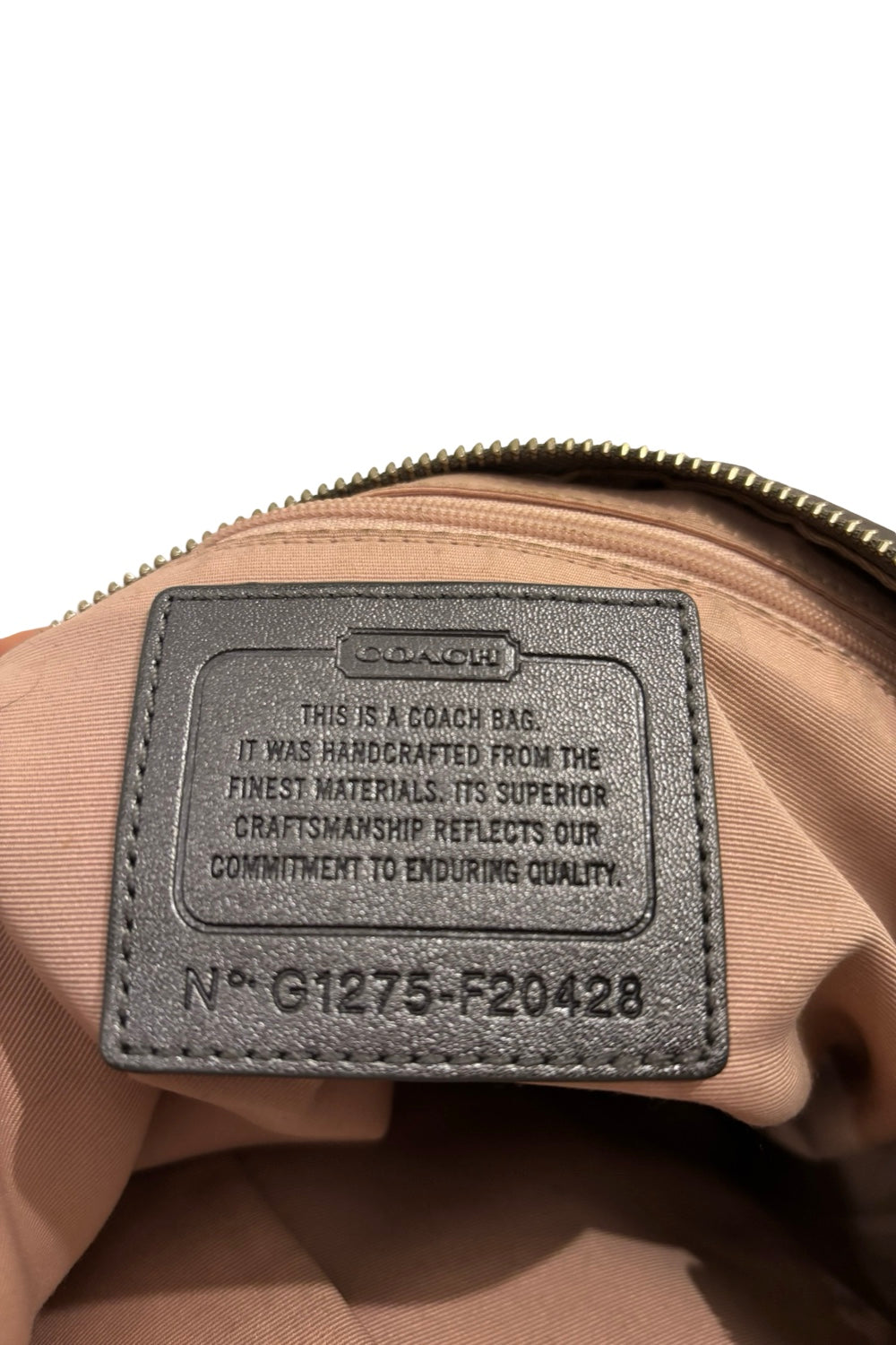 Coach Grey / Silver Sparkle Signature Canvas Satin & Metallic Leather Shoulder Bag
